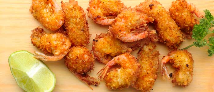 Breaded jumbo shrimp